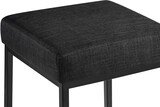 thumbnail of CHEFGASTRO 2er Set Barhocker ARIZONA 85 Schwarz HxBxT 83x37x37cm Stoff Dunkelgrau Barstuhl