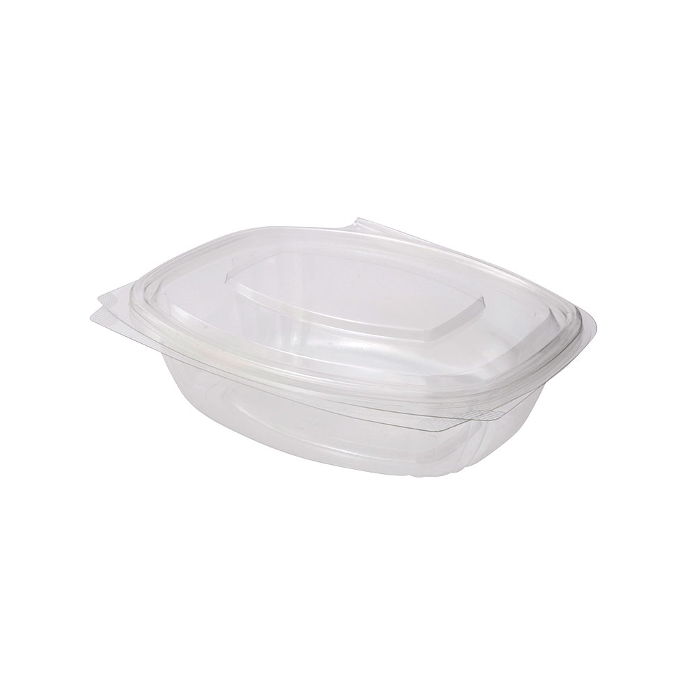greenbox - rPET-Feinkostbehälter 750 ml, Klappdeckel, rechteckig, 224 St.