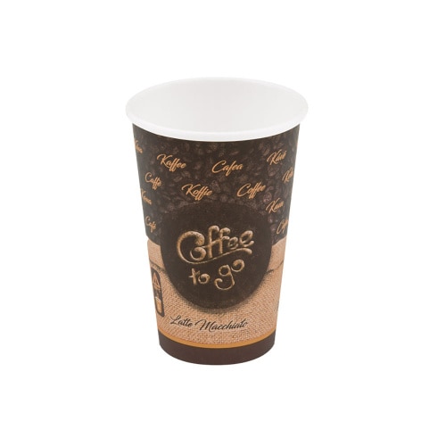 1000 Kaffeebecher Coffee to go Becher "Latte Macchiato" ML 300 ml glatt