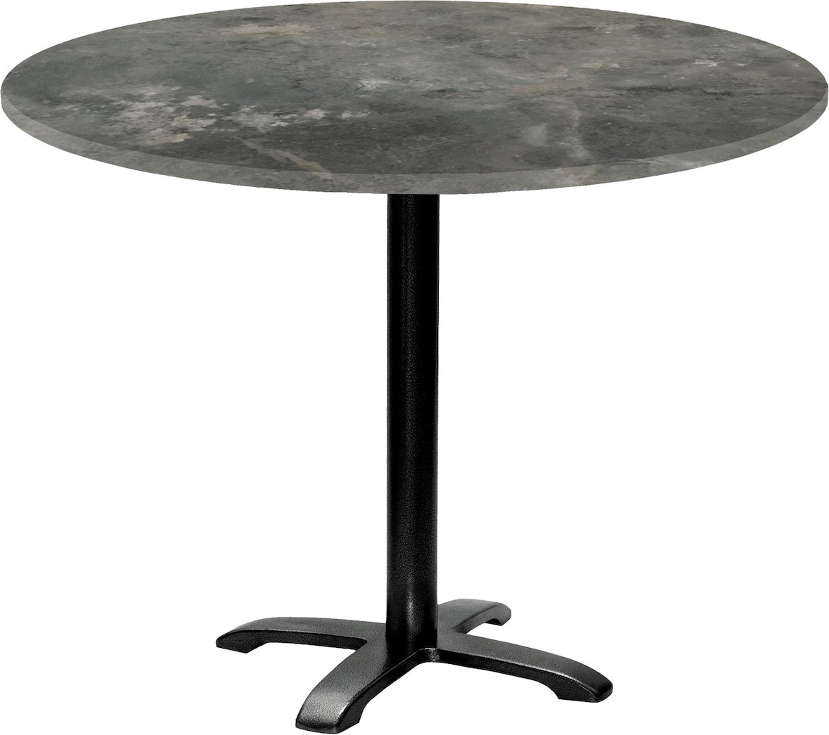 RestooTab - Tisch Bazila Ø110cm Dekor metallisierter Stein