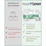 thumbnail of Toilettenpapier, 3-lagig, 72 Rollen x 250 Blatt, 100% Recycling, superweiches Klopapier, Großpackung für Gewerbe, Verpackung aus 60% PCR-Anteil