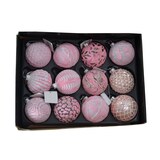 thumbnail of Glas-Weihnachtsbaumkugeln rosa 12er-Set 6cm Christbaumschmuck Weihnachtsdeko