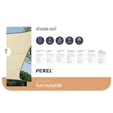 thumbnail of Schaduwdoek, waterdoorlatend, luchtdoorlatend, 3.6 x 3.6 m, 180 g/m², HDPE, vierkant, champagne