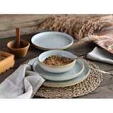 thumbnail of CreaTable Uno Emiliana blau Tellerset 12-tlg Steinzeug