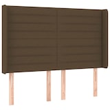 thumbnail of vidaXL Boxspringbett mit Matratze & LED Dunkelbraun 140x200 cm Stoff