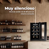 thumbnail of EVVO Vinoteca para 8 botellas VT8, termoeléctrico, 8-18ºC regulable, muy silencioso 35 dB, pantalla táctil, diplay LED, luz interior