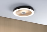 thumbnail of Paulmann LED Deckenleuchte Volea IP44  3000K 1300lm / 0lm 230V 4W / 18,5W dimmbar Schwarz#Gold 71180