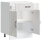 thumbnail of vidaXL Onderkast Lucca bewerkt hout hoogglans wit