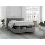 thumbnail of Dmora Letto matrimoniale Dmerten, Letto contenitore con rivestimento in tessuto, 100% Made in Italy, adatto per materasso Cm 160x200, Grigio