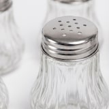 thumbnail of Relaxdays Salz- und Pfefferstreuer, 10er Set, 50 ml, Salzstreuer Deckel, HD 6,5x5 cm, Glas, Eisen, transparent/silber