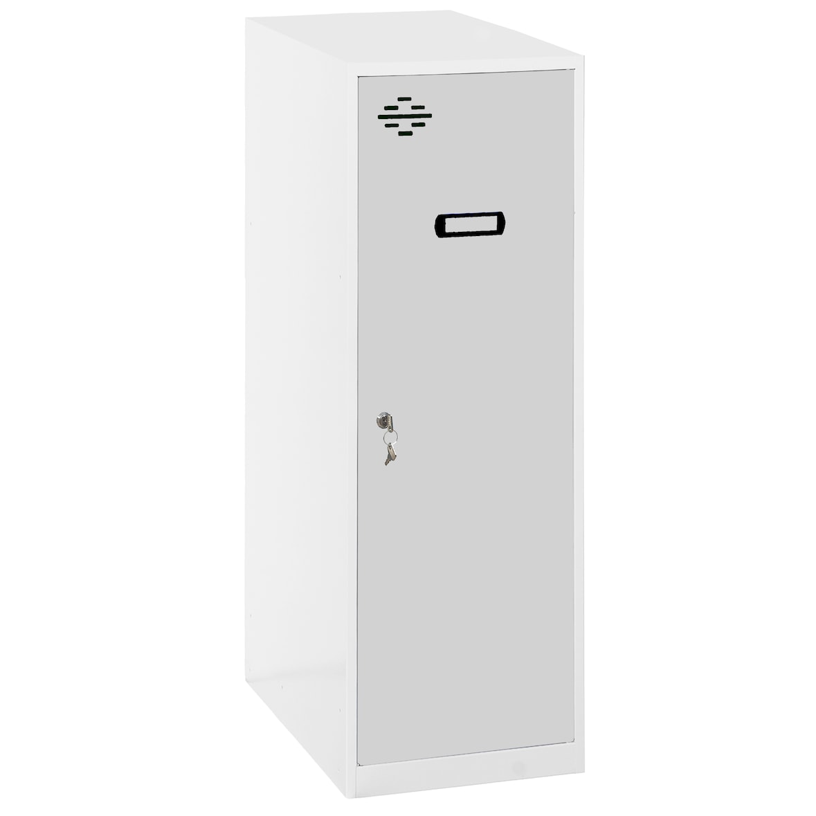 Metallschrank Single mini zerlegt 1 Tür WEISS/GRAU 915x300x500 mm (Höhe x Länge x Breite)