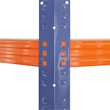 thumbnail of shelfplaza PRO Eckregal 180x60x30 cm in blau-orange mit 5 Böden und 200 kg Traglast pro Boden