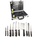 thumbnail of Juego de cuchillos de cocina profesionalesen acero inoxidable con chaira afilador y maletín de transporte (10 piezas) Sybarite