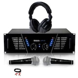 thumbnail of Amplificateur sono Dj 2 x 600W Max IBIZA SOUND AMP-800 + Casque Audio + 2 MICROS et Câble RCA de liaison