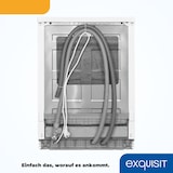 thumbnail of Exquisit Geschirrspüler GSP6312-030D weiss | Spülmaschine 60 cm | 12 Maßgedecke | Auto Türöffner | Intensiv Modus | Unterbaugerät