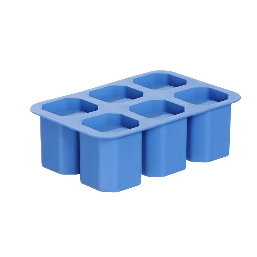 Molde para copos de shot de gelo, BarUp, Azul, 125x190x(H)60mm