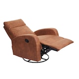 thumbnail of TV-fauteuil HWC-A54 Premium, relaxfauteuil schommelfunctie, draaibaar ~ stof/textiel imitatiesuède