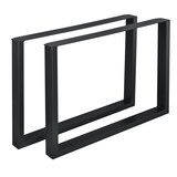 thumbnail of HELLOSHOP26 - Set di 2 gambe per tavolo rettangolare in metallo 100 cm nero 03_0003667