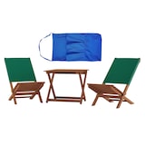 thumbnail of Klappstuhl Strandstuhl Anglerstuhl Gartenstuhl Stuhl zum Zusammenstecken grüner Bezug V-10-352