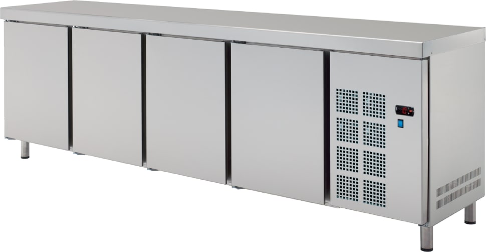 Kühler tisch 4 türen - 2545x600x850 mm - 350 W 230/1V - 7C028950 Eurast