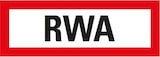 thumbnail of Dreifke® Feuerwehrzeichen RWA (Rauch- und Wärmeabzug), DIN 4066, Folie, 297x105mm