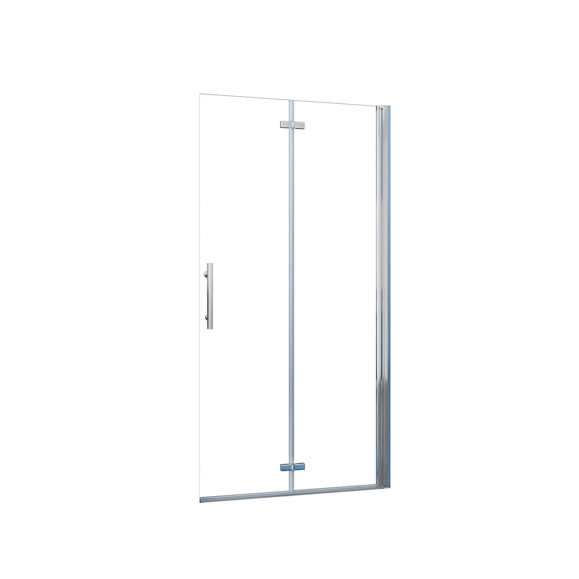 AICA Walk in 2 hojas plegables vidrio templado de 6mm con tratamiento antical Tamaño:(795-815)x1950mm