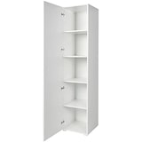 thumbnail of King Home Armoire 1 porte 5 compartiments plaquée 45x45x195 cm Blanc