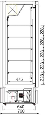 thumbnail of VISIOGLASS GL 2P POS NOIR / NOIR  - Vitrines positives à groupe logé -LMC EUROCOLD - 4012041