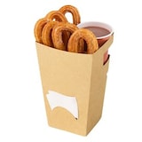 thumbnail of MONOUSO - Caja Cartón Para Churros con Chocolate Kraft 78x78x179mm (500 Uds)