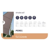 thumbnail of Sombreado Velo, repelente de agua, 5 x 5 x 5 m, 160 g/m², poliéster, triangular, tope