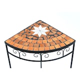 thumbnail of DanDiBo Blumenhocker Mosaik Eckregal 62 cm Blumenständer 12013 Beistelltisch Pflanzenständer Mosaiktisch Ecke