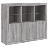 thumbnail of Helloshop26 - Buffet credenza cassettiera armadio mobile contenitore organizer per cucina soggiorno salotto con luci a LED 3 pezzi 02_0037231