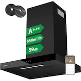 thumbnail of CIARRA A+++ 650 m³/h Dunstabzugshaube 60cm Wandhaube WIFI +APP & Touch Control Boost VMB6102