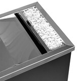 thumbnail of Danieli Store | Papelera con cenicero de pie para exterior negro | Papelera con tapa giratoria | 17 L