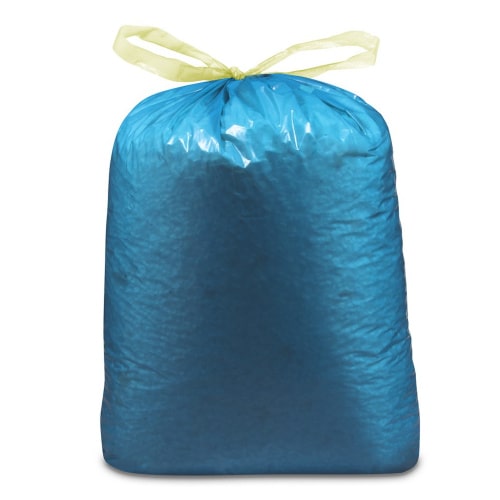 25 Müllsäcke (LDPE) mit Zugband blau 70 x 100 cm 120L