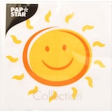 thumbnail of 14 X 20 Servietten, 3-lagig 1/4-Falz 25 cm x 25 cm "Here comes the Sun"