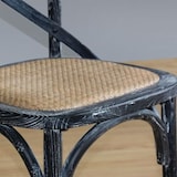 thumbnail of Chaises en Bois Noir Patiné avec Dossier Croisé - Lot de 2 - Bolero