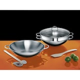 thumbnail of Rohe Germany Wok-Set Ravenna, 34 cm, mit Dämpfeinsatz, Edelstahl
