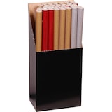 thumbnail of Clairefontaine 35x Geschenkpapierrolle 70g 1,50x0,70m, im Kartondisplay mit 35 Stück, Glitzer einfarbig sortiert - Sortierung 201795C