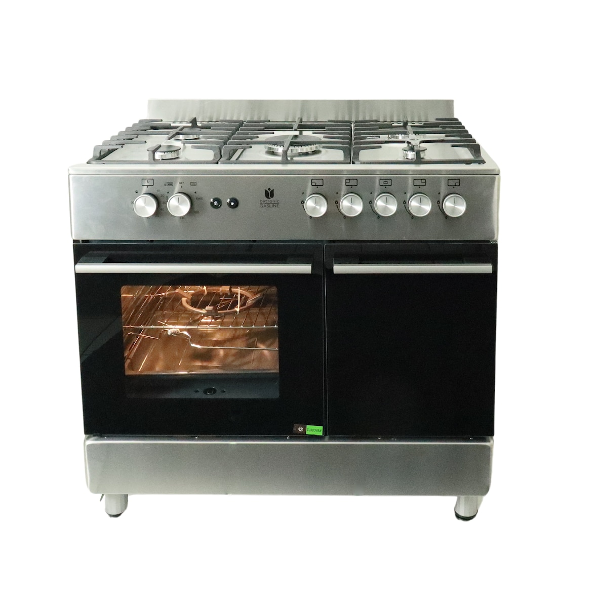 Gasline GAG90GOXFL Matt Gas Standherd mit Flaschenschrank 90cm Propan 50 Mbar