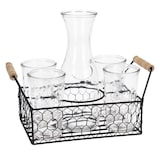 thumbnail of WellHome - Juego de 4 vasos de 450ml con Jarra de 1L en vidrio