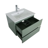 thumbnail of Ensemble meuble simple vasque SORRENTO 60 cm + robinet + miroir + Colonne