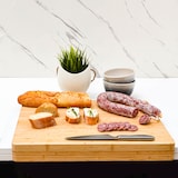 thumbnail of 2 cm Dik: Houten Snijplank met Stoprand - 44x34 Massief - Bamboe Keukenplank Trancheerplank Hout