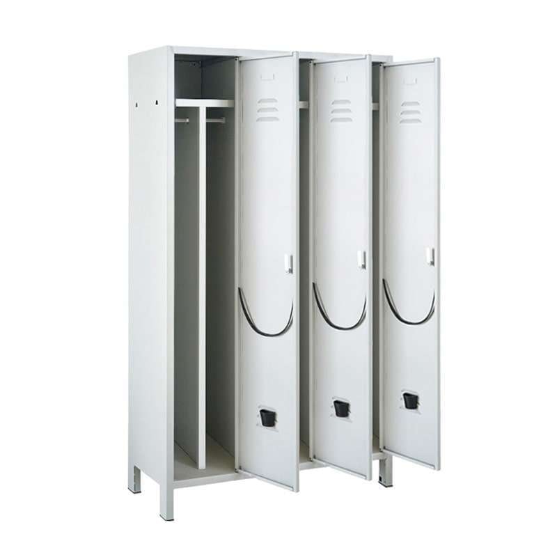 Armadio spogliatoio sporco/pulito lamiera verniciata con 3 anta – L1000xP500xH1795 mm