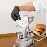 thumbnail of vertes Hamburger Trennpapier 10 cm, 1000 Stk., wachsbeschichtet, lebensmittelecht, ideal für Burgerpressen