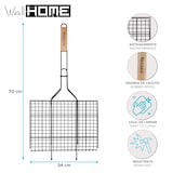 thumbnail of WellHome - Grelha para Hamburguer Preto Antiaderente 25x34x2,5cm