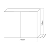 thumbnail of Badmöbel Set Gently 3 V1 Weiß MDF Waschtisch 70cm mit 1x 5W LED / Energiebox