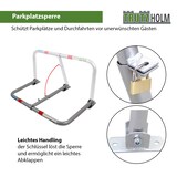 thumbnail of 4x Parkplatzsperre abschließbar 43 x 80 cm Parkplatzbügel Sperrbügel Parkplatzblockierer Parkbügel Poller