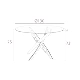 thumbnail of Angel Cerdá  Ronde glazen eettafel 1061.01