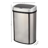 thumbnail of Kitchen Move Poubelle automatique inox MAJESTIC SILVERY 58L Acier inoxydable Silver